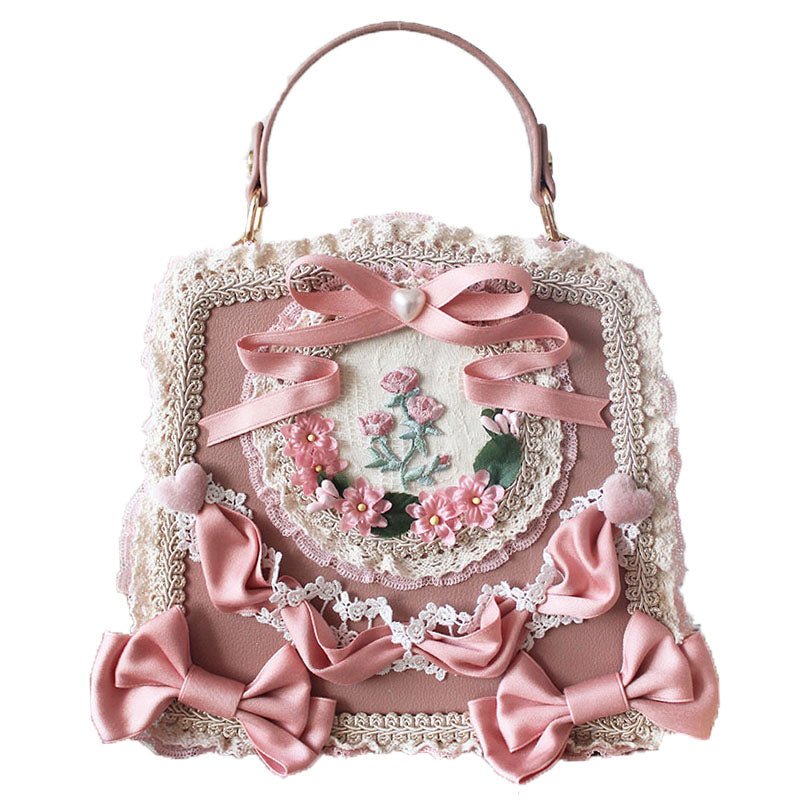 Lolita Elegant Floral Lace Handbag - LolitaEra8Lolita Elegant Floral Lace Handbag