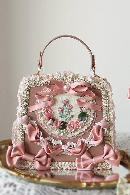 Lolita Elegant Floral Lace Handbag - LolitaEra1Lolita Elegant Floral Lace Handbag