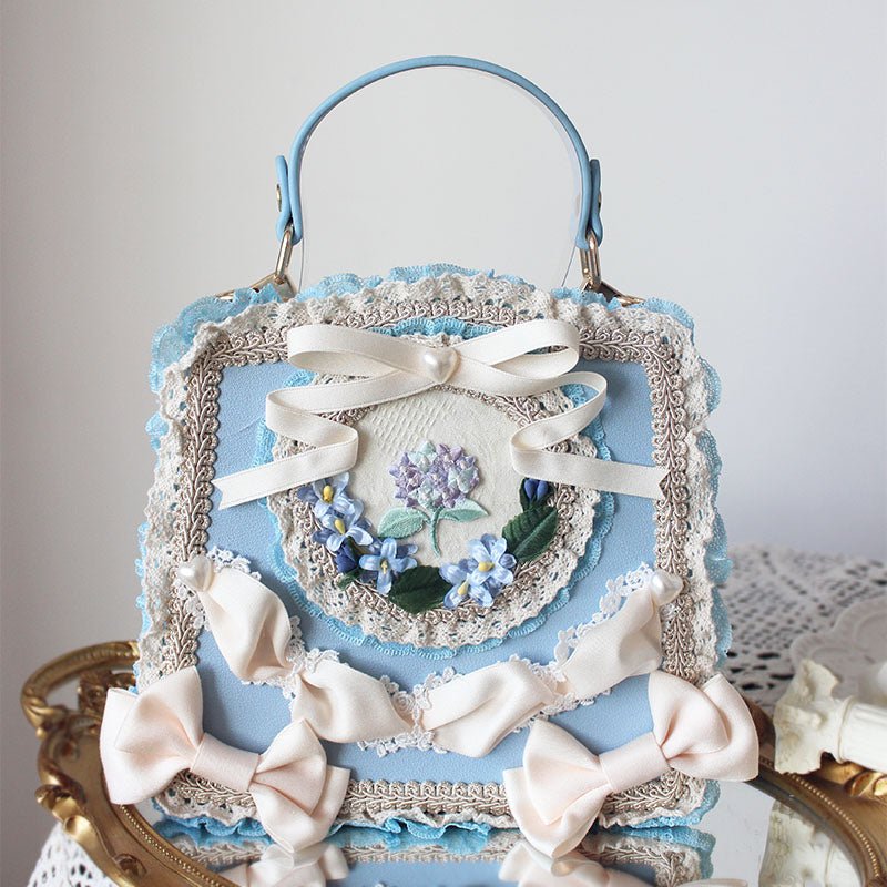 Lolita Elegant Floral Lace Handbag - LolitaEra6Lolita Elegant Floral Lace Handbag