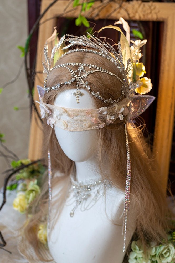 Lolita Elf Princess Tiara LE4155 - LolitaEraHeadgear SetLolita Elf Princess Tiara LE4155