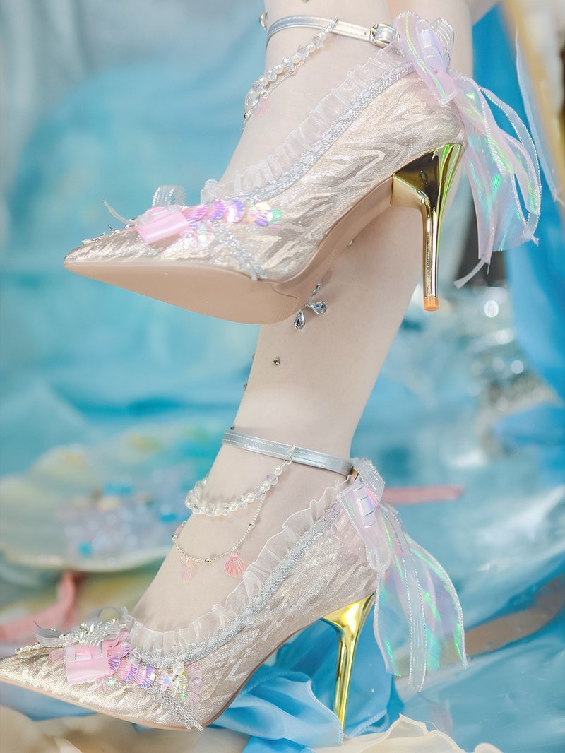 Lolita Gorgeous Hana - Yome High Heels - LolitaEraPink 8cm35Lolita Gorgeous Hana - Yome High Heels