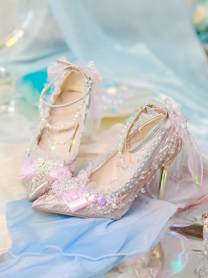 Lolita Gorgeous Hana - Yome High Heels - LolitaEraPink 8cm35Lolita Gorgeous Hana - Yome High Heels