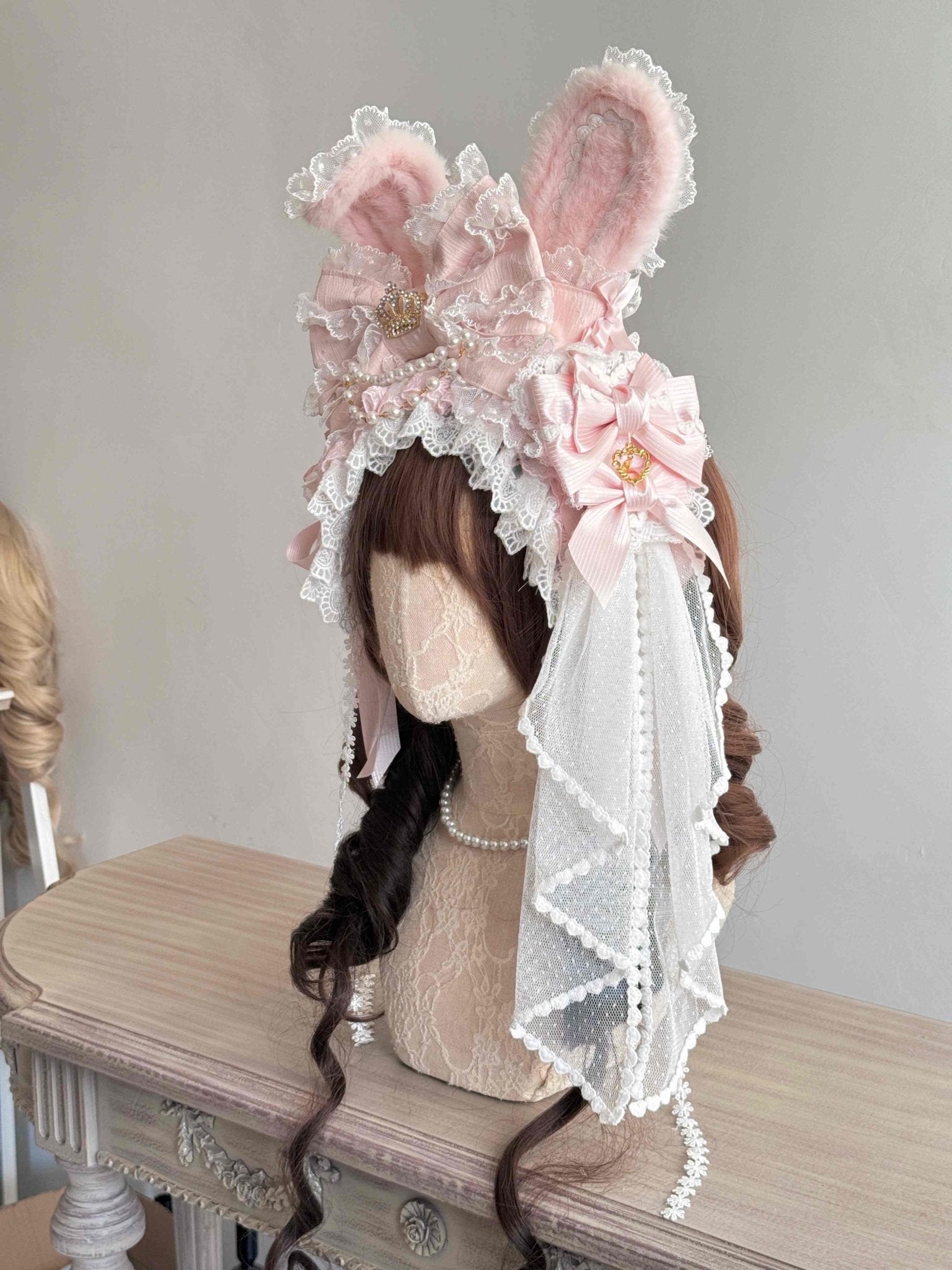 Lolita Gorgeous Tea Party KC Headband - LolitaEraPinkLolita Gorgeous Tea Party KC Headband
