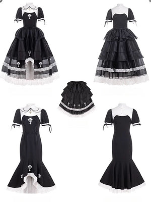 Lolita Gothic Mermaid Dress Set - LolitaEraSetSLolita Gothic Mermaid Dress Set