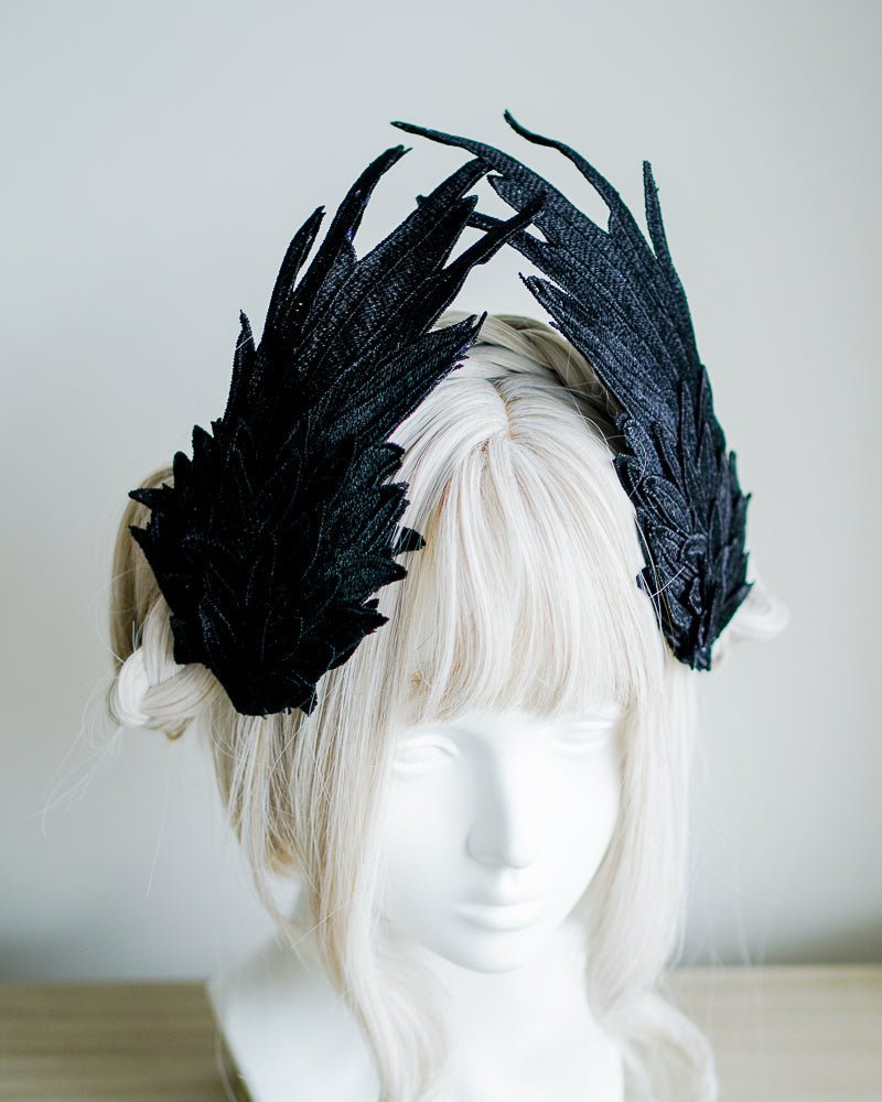 Lolita Gothic Sweet Feather Wing Hair Clip - LolitaEraBlack SetLolita Gothic Sweet Feather Wing Hair Clip