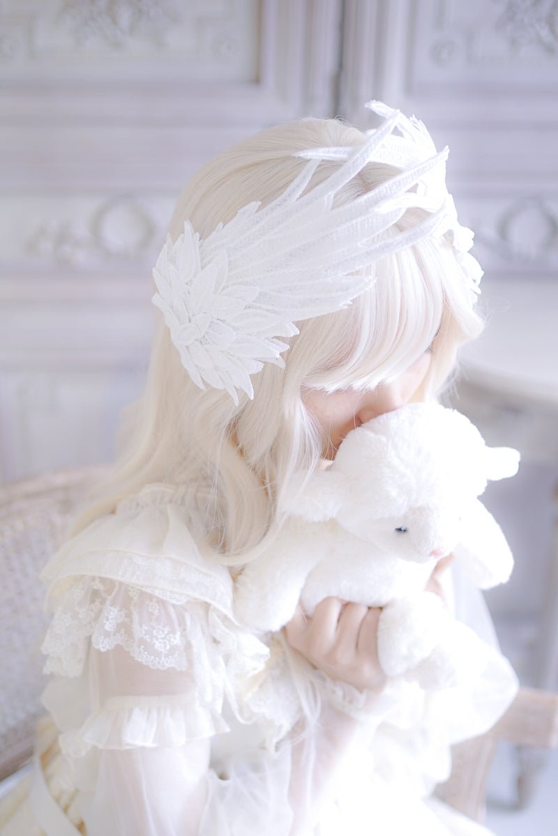 Lolita Gothic Sweet Feather Wing Hair Clip - LolitaEraBlack SetLolita Gothic Sweet Feather Wing Hair Clip