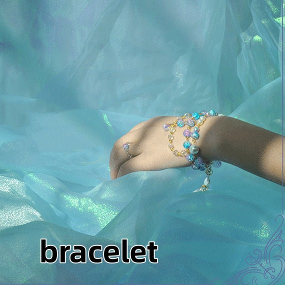 Lolita Handmade Mermaid Princess Shell Tiara Set LE4160 - LolitaEraShell tiaraLolita Handmade Mermaid Princess Shell Tiara Set LE4160