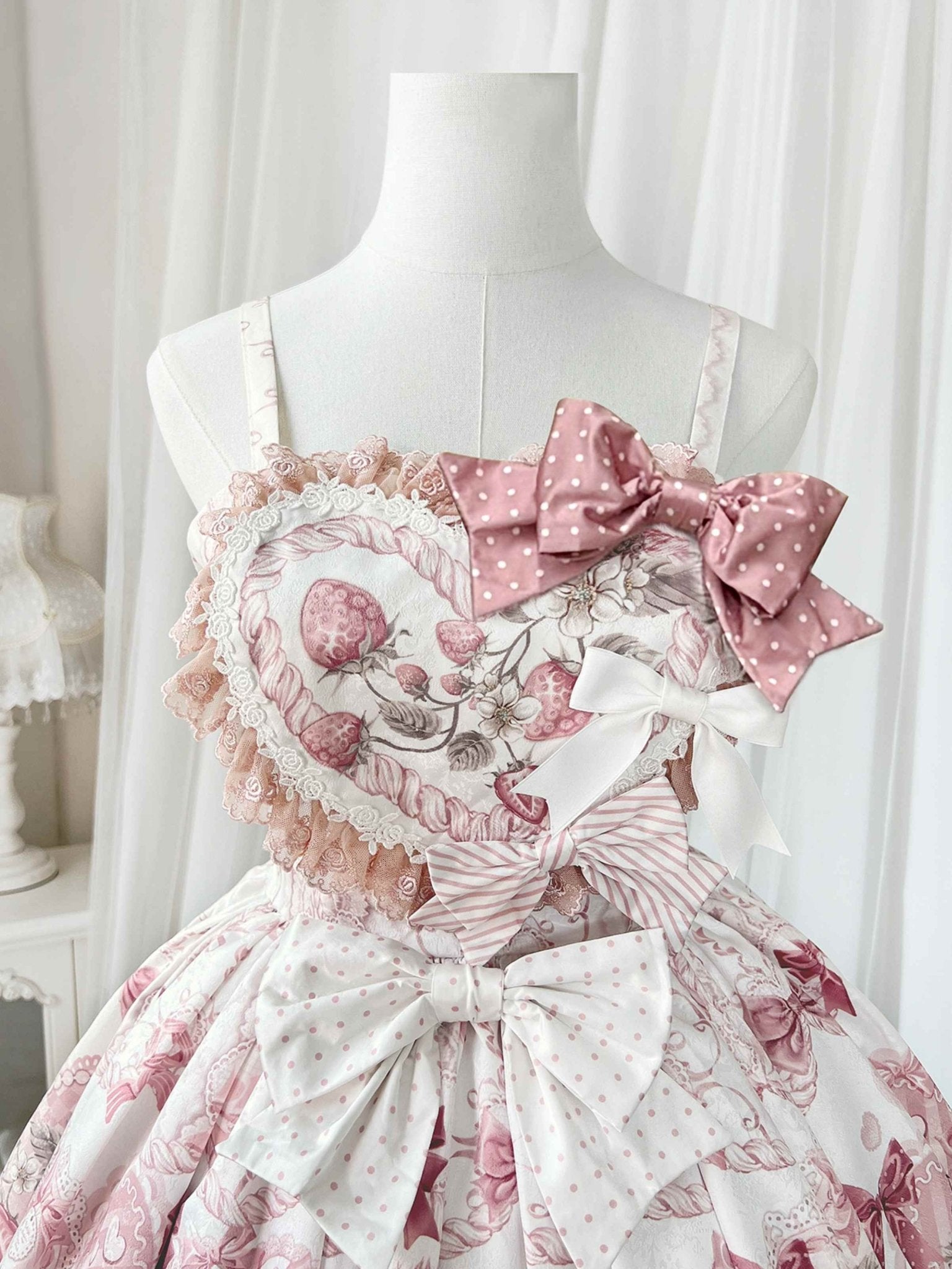 Lolita Kawaii Cat Motif Plush JSK Cape Winter Set - LolitaEraPink DressSLolita Kawaii Cat Motif Plush JSK Cape Winter Set
