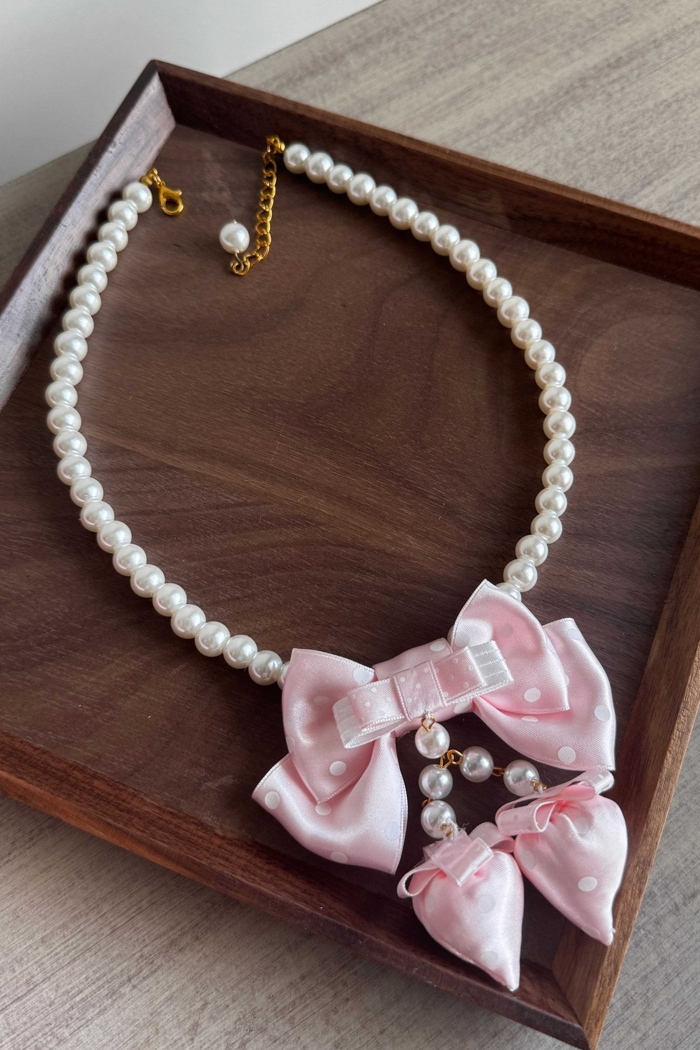 Lolita Kawaii Strawberry Pearl Necklace - LolitaEraRedLolita Kawaii Strawberry Pearl Necklace