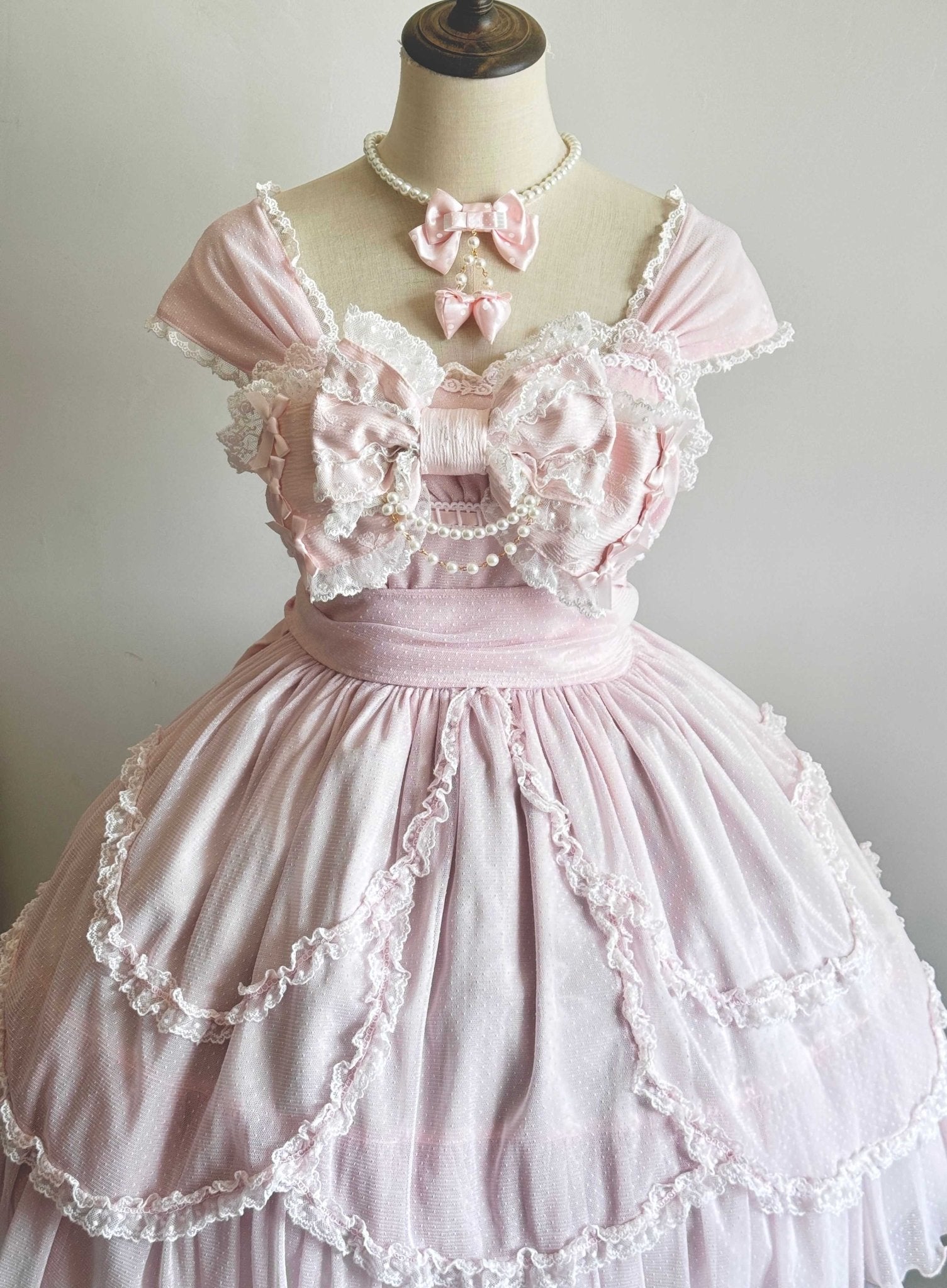 Lolita Kawaii Strawberry Pearl Necklace - LolitaEraRedLolita Kawaii Strawberry Pearl Necklace
