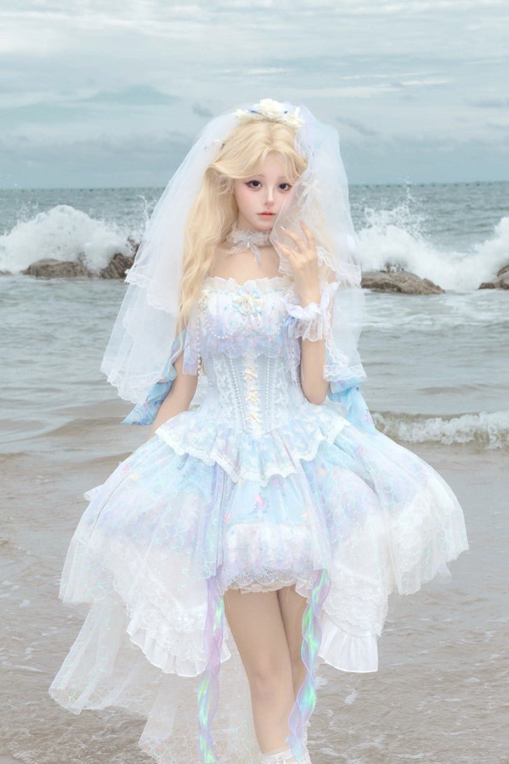 Lolita Ocean Mermaid JSK Dress - LolitaEraSetSLolita Ocean Mermaid JSK Dress