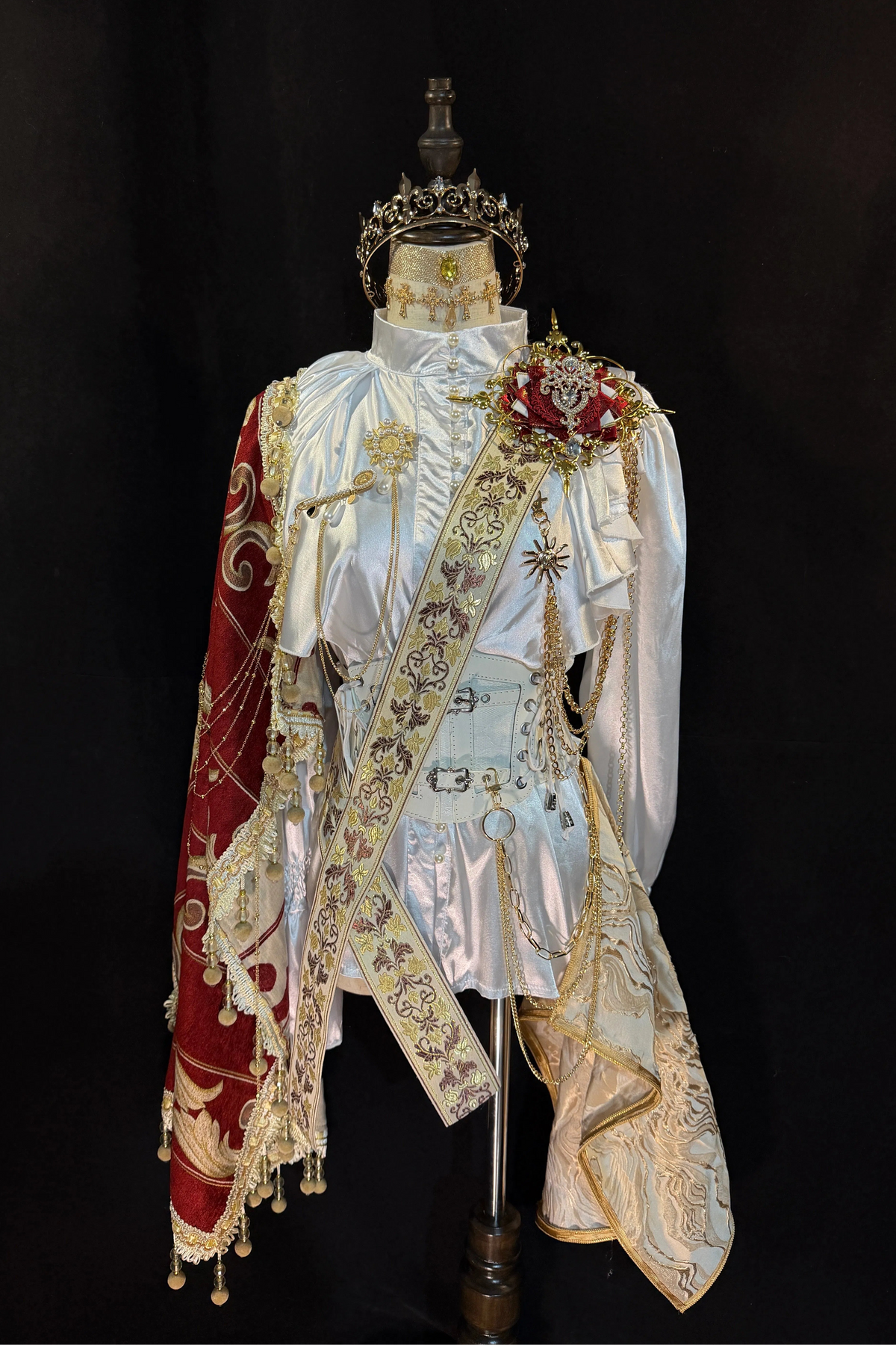 Lolita Court-Style Prince's Shawl, Prince's Sash, Retro Gothic Stylish Royal Knight Prince Outfit