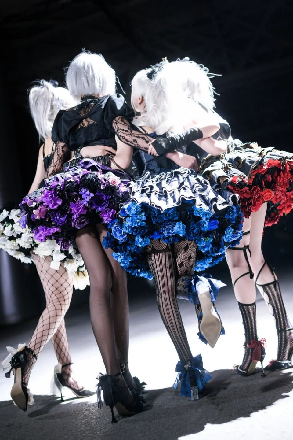 Lolita Princess Floral Petticoat 1243 - LolitaEraRedOne Size (Waist Stretches to 105cm)45cmLolita Princess Floral Petticoat 1243