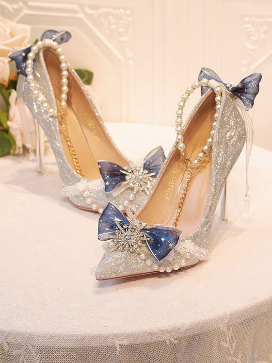 Lolita Shimmer Sequin Heels LE5100 - LolitaEraPink34Lolita Shimmer Sequin Heels LE5100