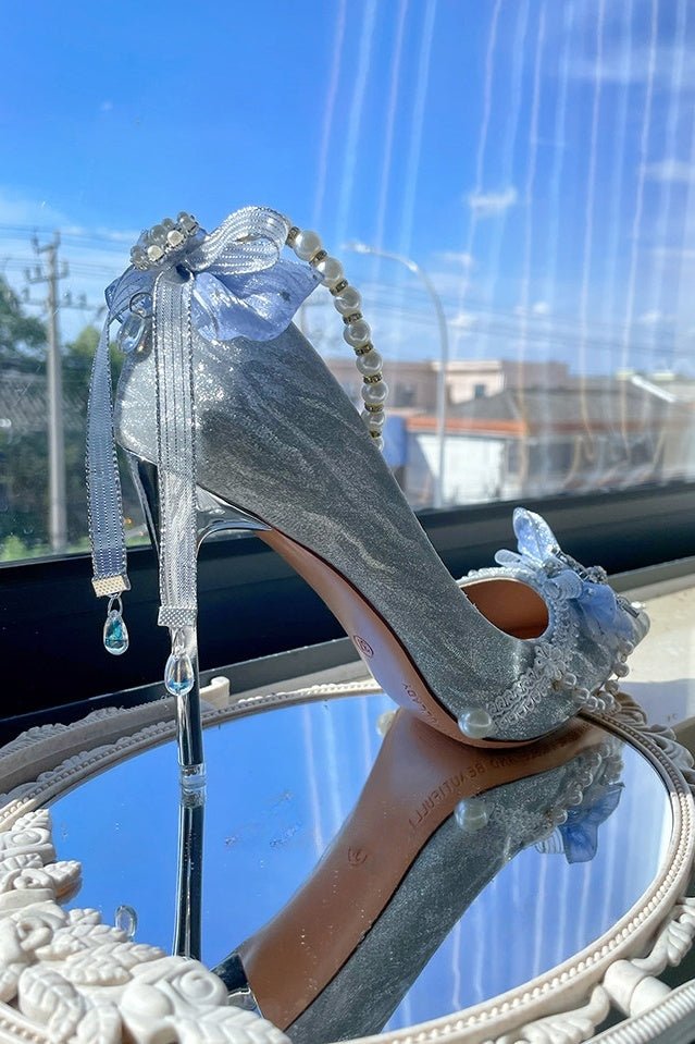 Lolita Shimmer Sequin Heels LE5100 - LolitaEraPink34Lolita Shimmer Sequin Heels LE5100