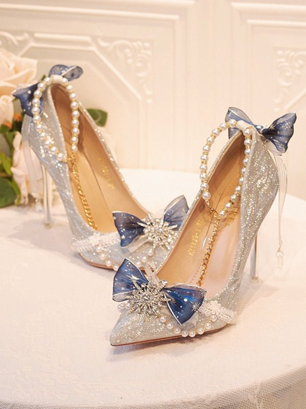 Lolita Shimmer Sequin Heels LE5100 - LolitaEraPink34Lolita Shimmer Sequin Heels LE5100