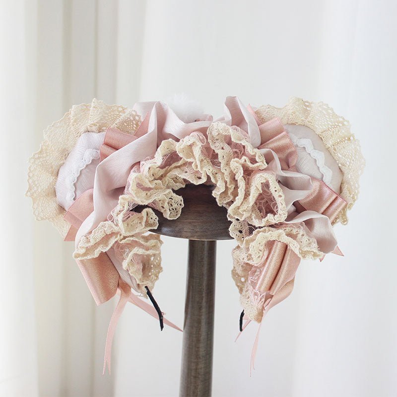 Lolita Sweet Pink Bear Headwear - LolitaEra3Lolita Sweet Pink Bear Headwear