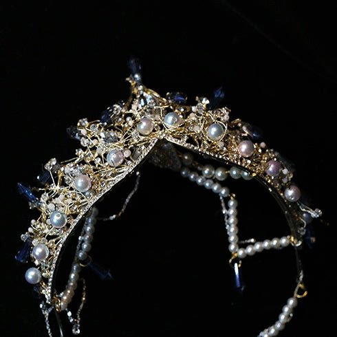 Lolita Vintage Bridal Crystal Halo Crown LE4158 - LolitaEraSetLolita Vintage Bridal Crystal Halo Crown LE4158