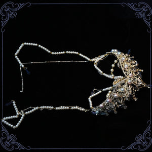 Lolita Vintage Bridal Crystal Halo Crown LE4158 - LolitaEraSetLolita Vintage Bridal Crystal Halo Crown LE4158