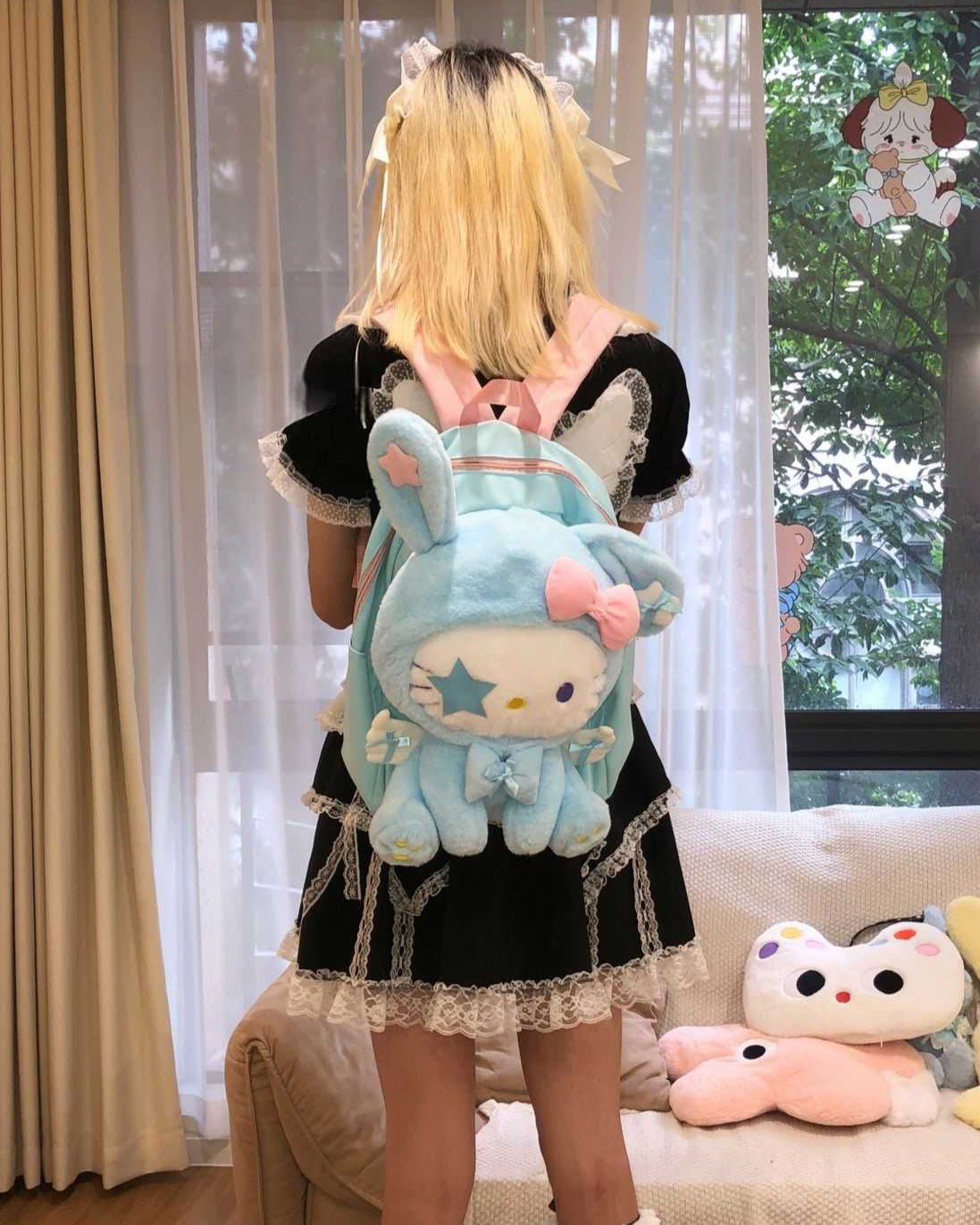 Lolita Y2K Kitty Cat Backpack - LolitaEraPinkLolita Y2K Kitty Cat Backpack