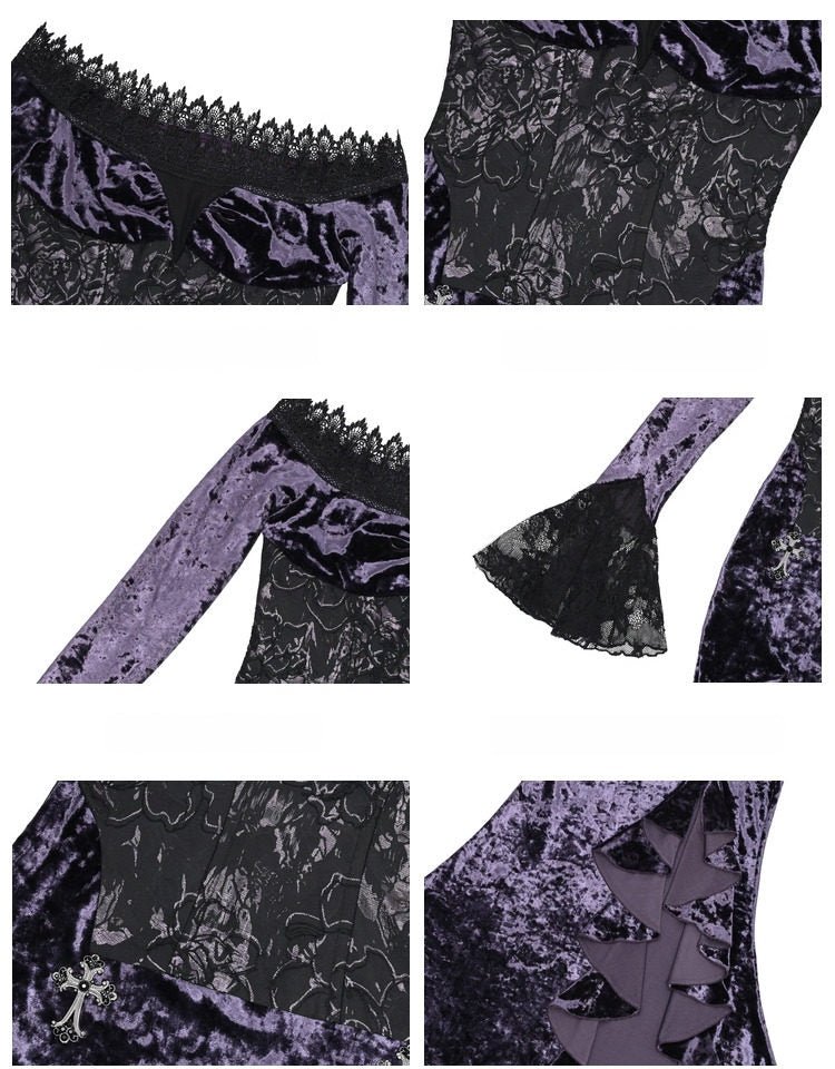 Lunar Ritual Gothic Long-sleeve Dress - LolitaEra
