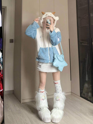 Maltese Story · Y2K Fuzzy Puppy Fashion Boots 1301 - LolitaEraWhite35Maltese Story · Y2K Fuzzy Puppy Fashion Boots 1301