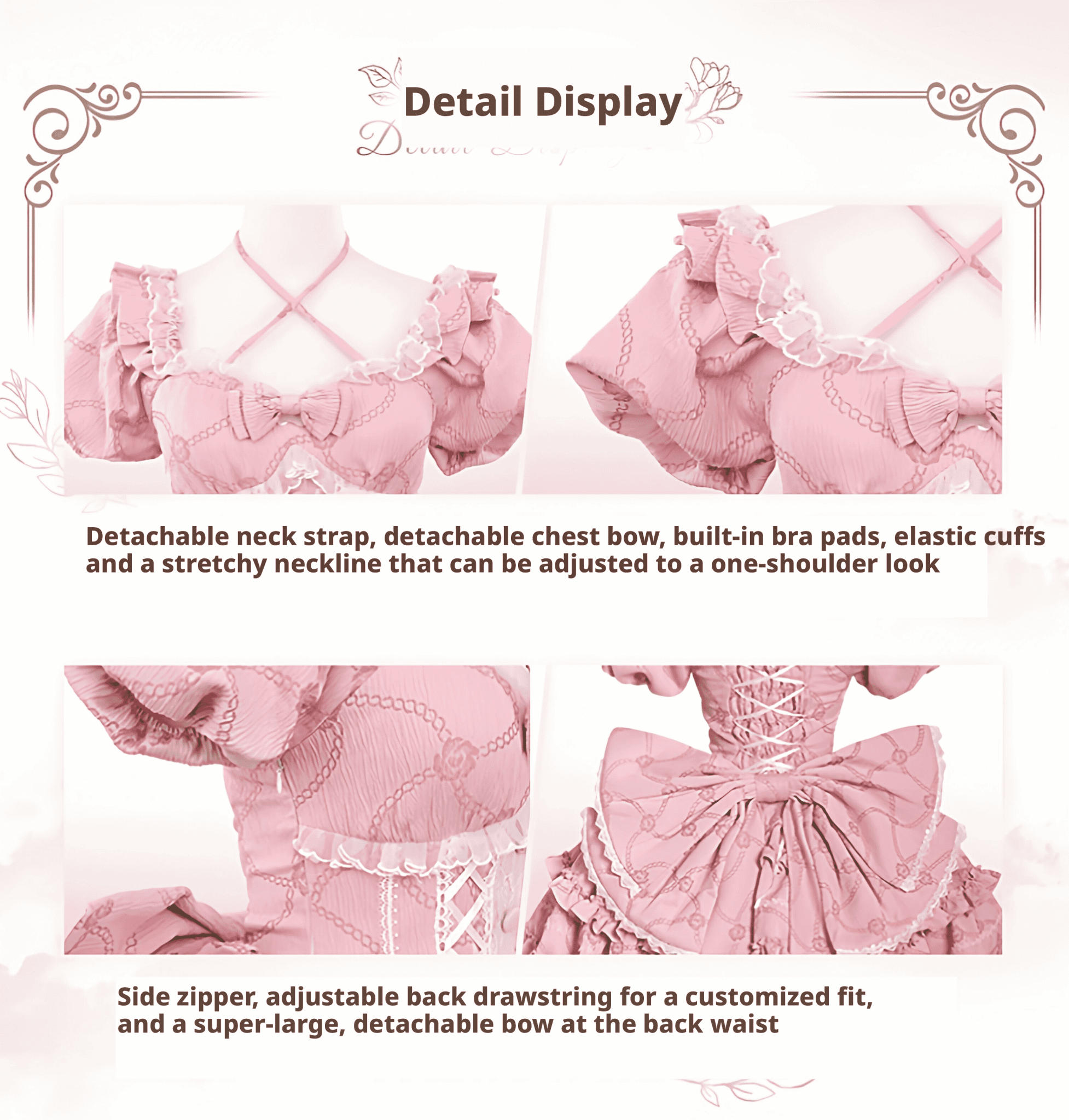 Marshmallow Dream Puffy Beige OP Dress - LolitaEraBeige OPSMarshmallow Dream Puffy Beige OP Dress
