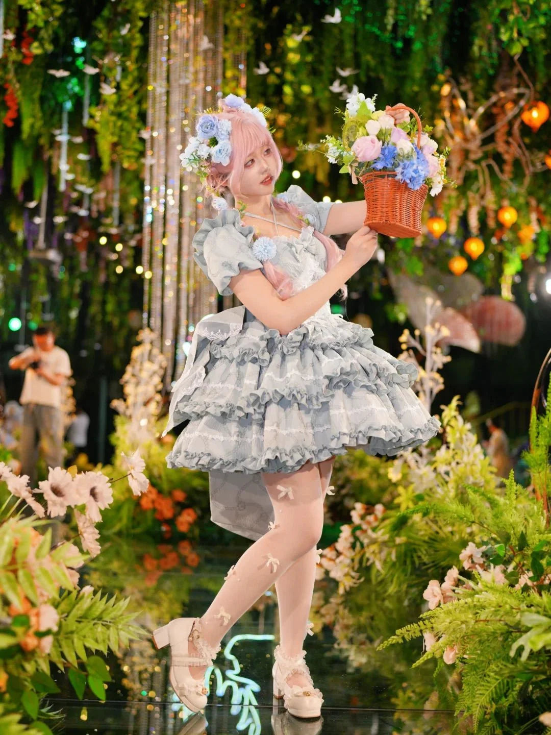 Marshmallow Dream Puffy Mint Green OP Dress - LolitaEraMint Green OPSMarshmallow Dream Puffy Mint Green OP Dress
