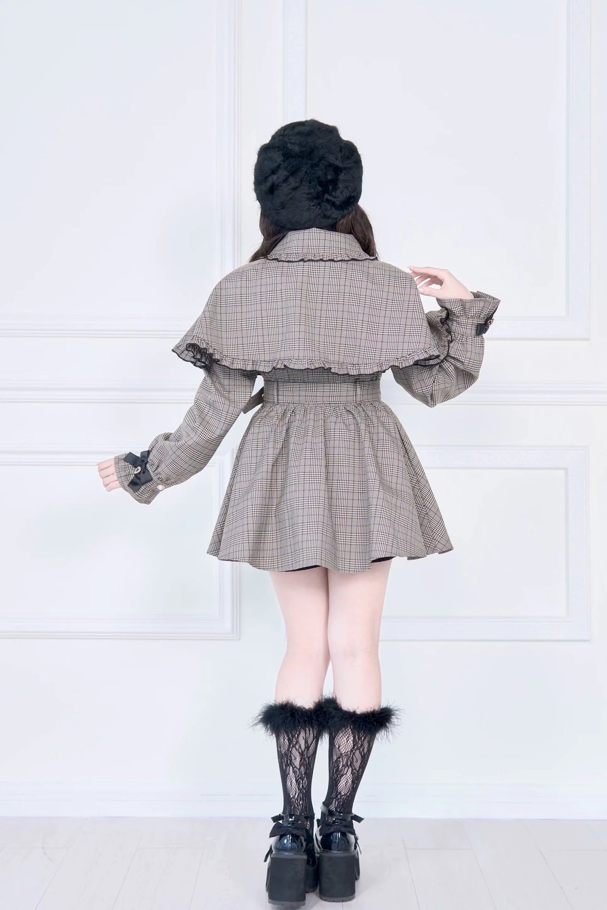 Mass Produced Japanese Style Cape Trench Coat - LolitaEra