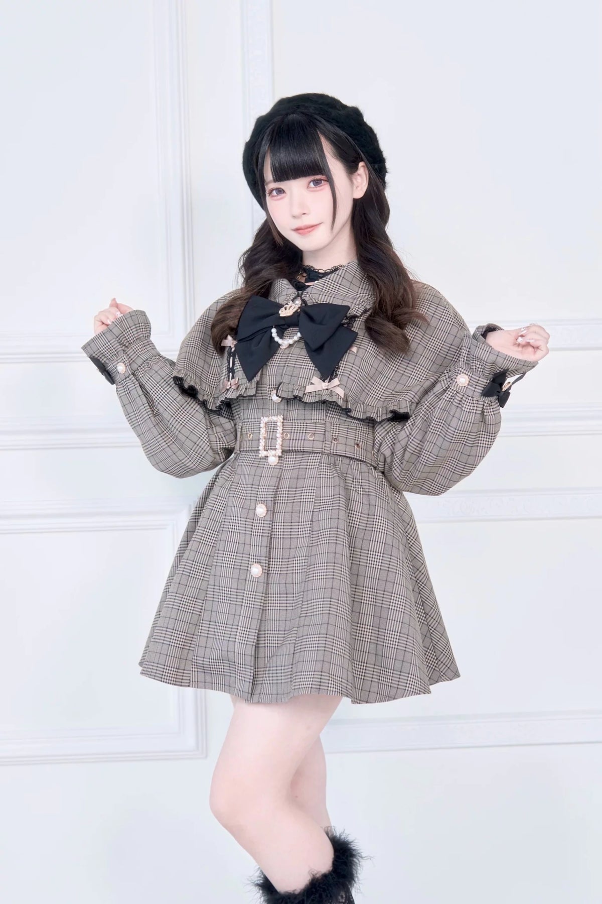 Mass Produced Japanese Style Cape Trench Coat - LolitaEra