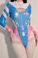 Mecha Bunny Cop Pink - Blue Cutout Bodysuit - LolitaEraPinkOne sizeMecha Bunny Cop Pink - Blue Cutout Bodysuit