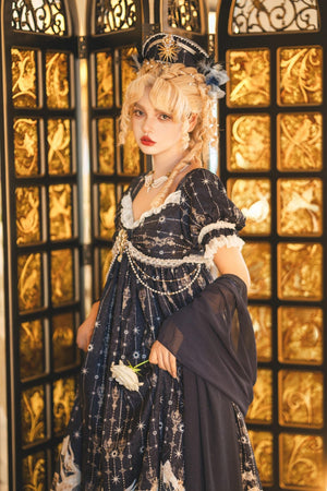 Mermaid Ode Empire Waist Gown - LolitaEraOP Dress+Waist ChainSMermaid Ode Empire Waist Gown