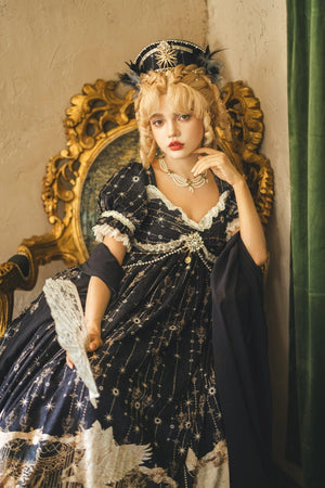 Mermaid Ode Empire Waist Gown - LolitaEraOP Dress+Waist ChainSMermaid Ode Empire Waist Gown