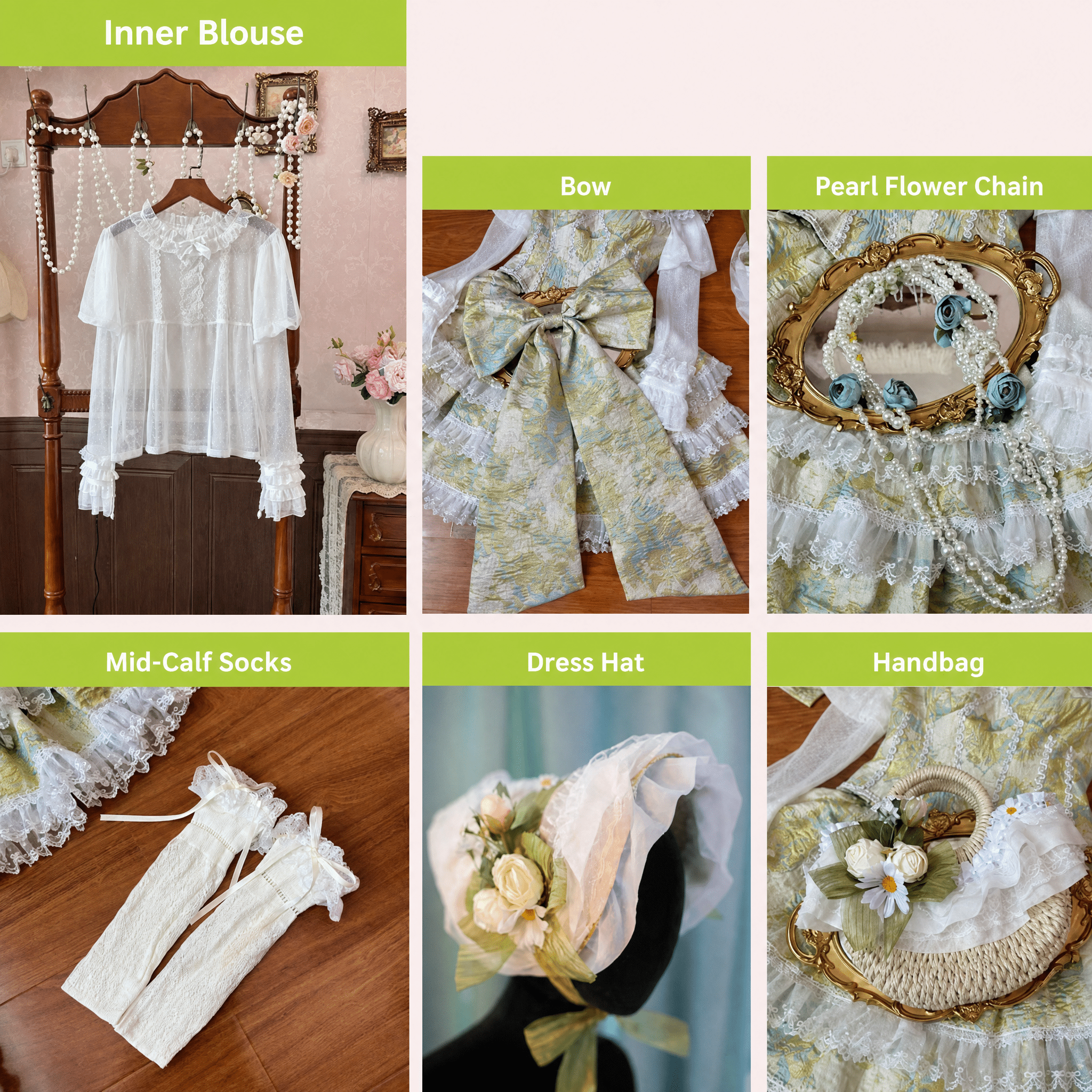 Miss Pistachio Lolita Green JSK Dress - LolitaEra