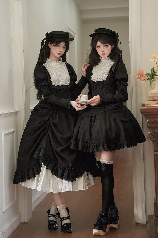 Mist City Jet Lag Classic Long/Short Skirt Set LE1192 - LolitaEraShort SK SetSMist City Jet Lag Classic Long/Short Skirt Set LE1192