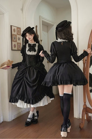 Mist City Jet Lag Classic Long/Short Skirt Set LE1192 - LolitaEraShort SK SetSMist City Jet Lag Classic Long/Short Skirt Set LE1192