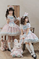 MOMO Co - branded Star Gummy Kawaii Pink Lolita Dress - LolitaEraPink JSK+ApronSMOMO Co - branded Star Gummy Kawaii Pink Lolita Dress