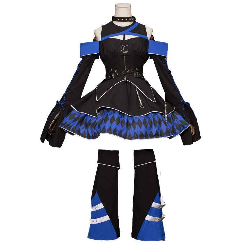 Moon Hidden Magical Girl Blue Battle Costume - LolitaEraBlue SetSMoon Hidden Magical Girl Blue Battle Costume