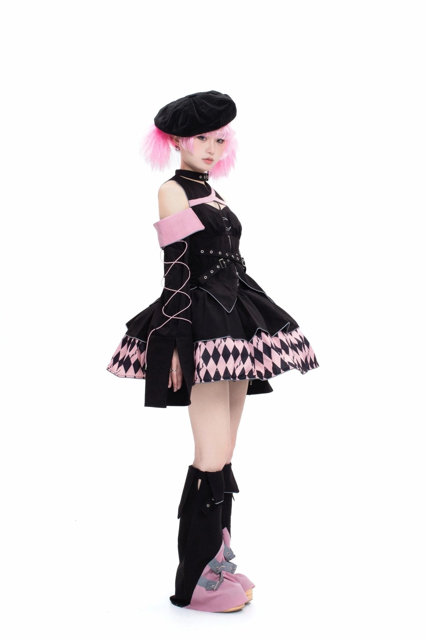 Moon Hidden Magical Girl Pink Battle Costume - LolitaEraPink SetSMoon Hidden Magical Girl Pink Battle Costume