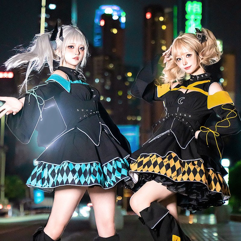 Moon Hidden Magical Girl Yellow Battle Costume - LolitaEraYellow SetSMoon Hidden Magical Girl Yellow Battle Costume
