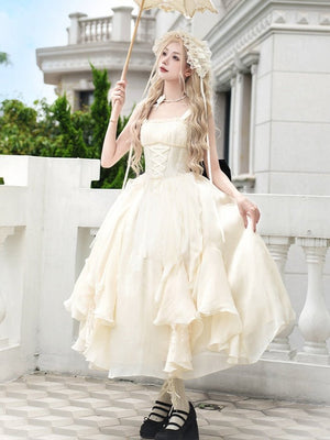 Moonlight Variation Lolita Boned Frilled Twin JSK - LolitaEraShort JSK SetSMoonlight Variation Lolita Boned Frilled Twin JSK