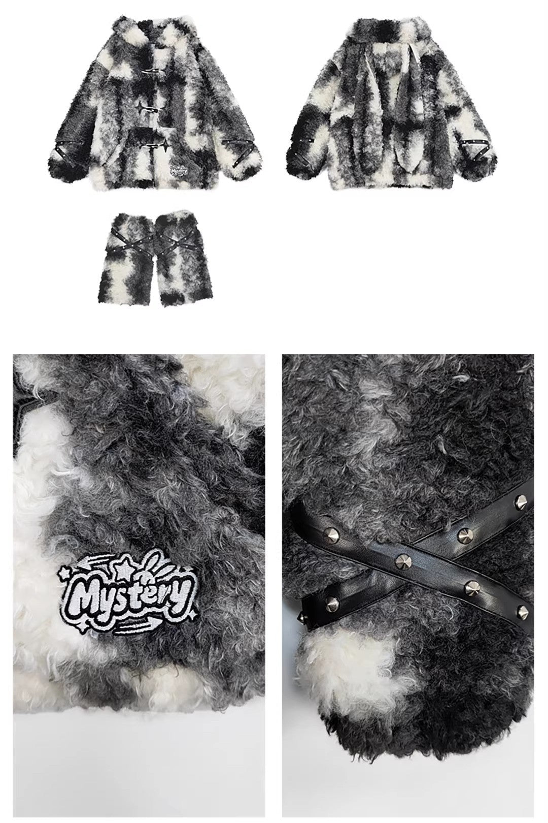 Mystery Rabbit Tribe Faux Rabbit Fur Plush Coat - LolitaEraBlack TopSMystery Rabbit Tribe Faux Rabbit Fur Plush Coat