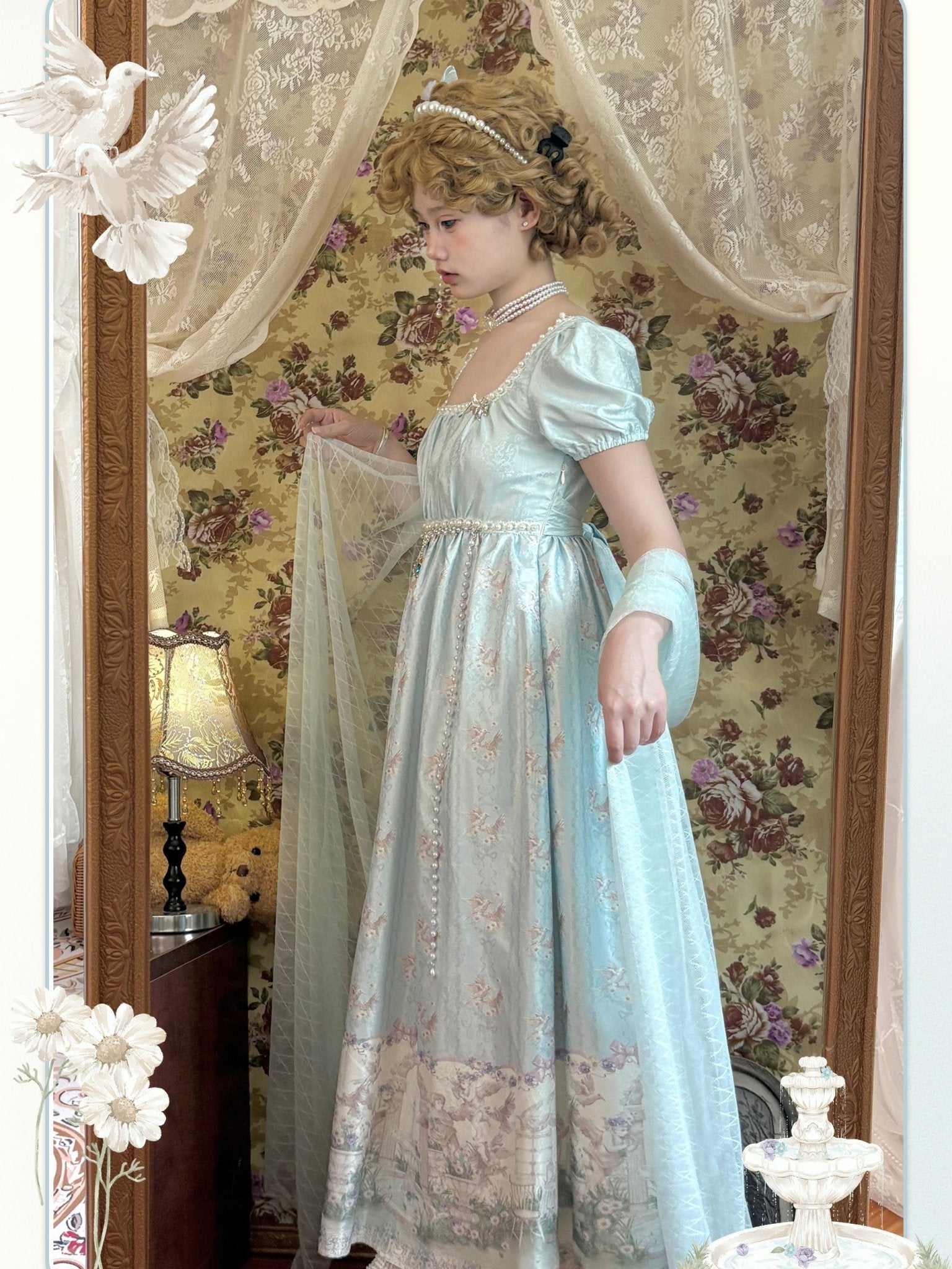 Nai Spring Lolita Empire Dress - LolitaEra