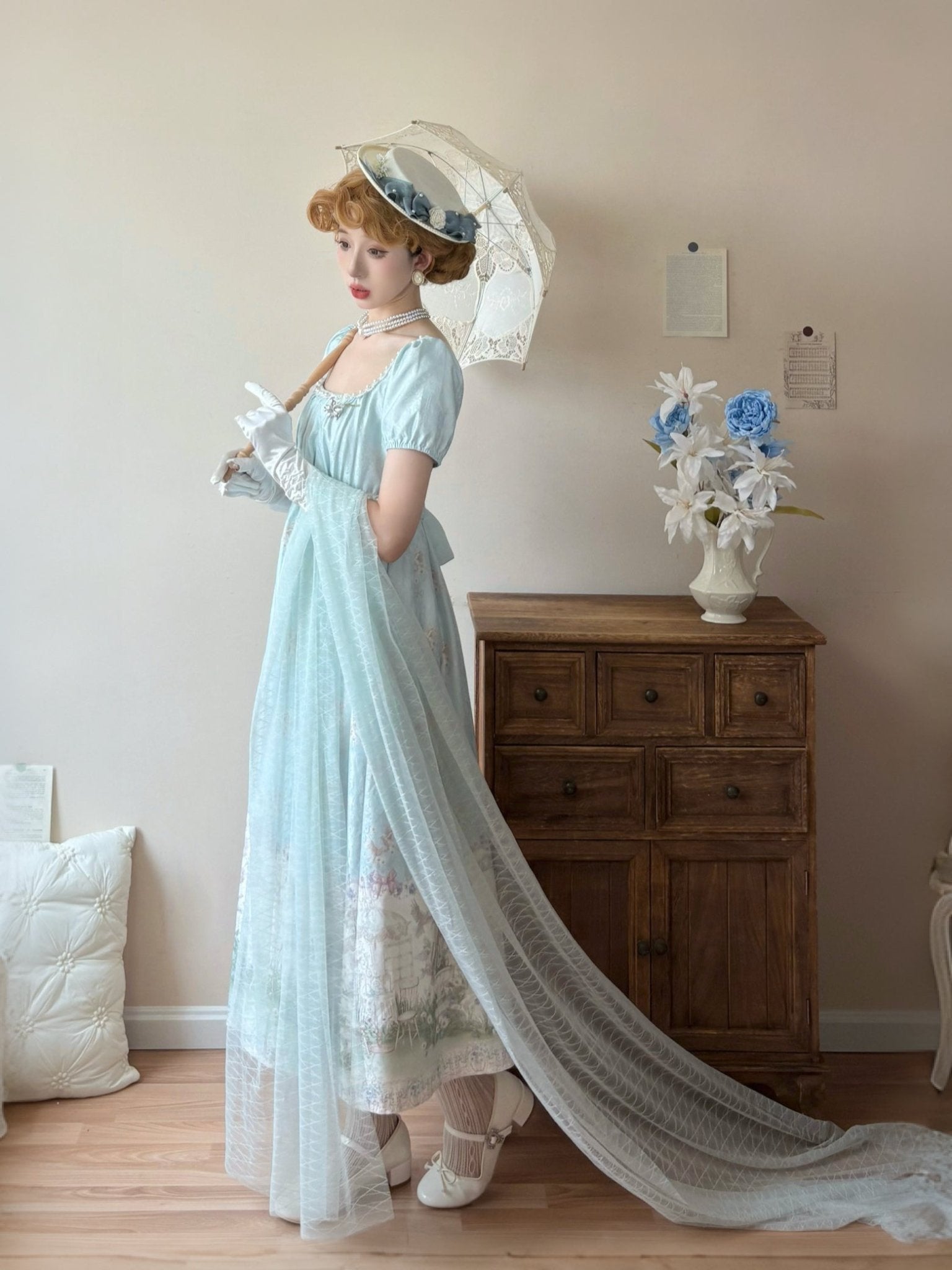 Nai Spring Lolita Empire Dress - LolitaEra