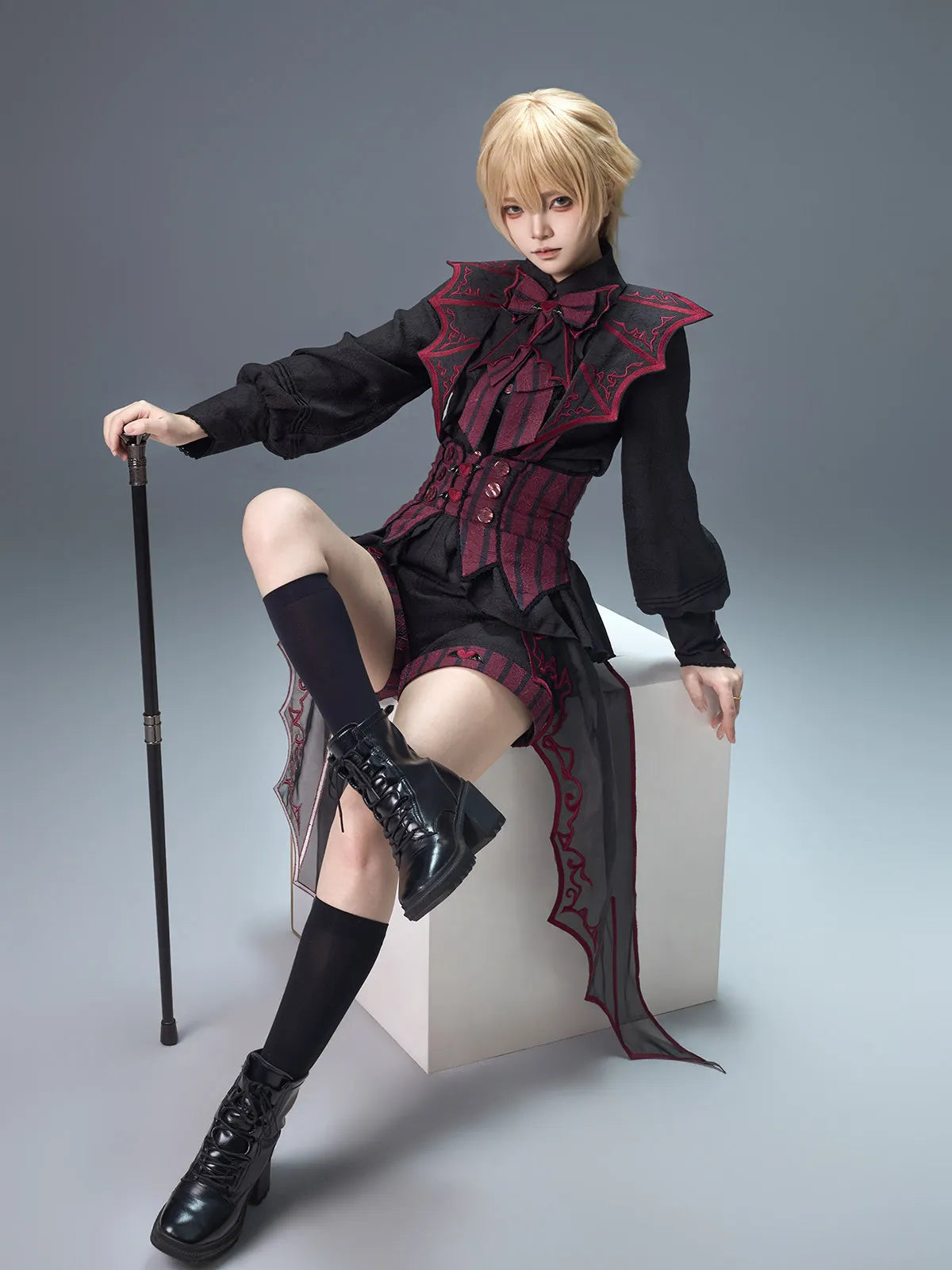 Full reservation for UNCHARTEDSTARS new devil routine prince outfit lolita suit summer