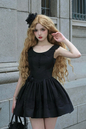 Night Traveler Lolita JSK Set - LolitaEraBlack CoatSNight Traveler Lolita JSK Set