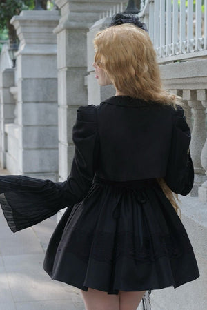 Night Traveler Lolita JSK Set - LolitaEraBlack CoatSNight Traveler Lolita JSK Set