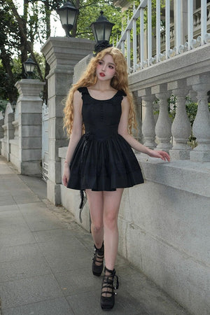 Night Traveler Lolita JSK Set - LolitaEraBlack CoatSNight Traveler Lolita JSK Set