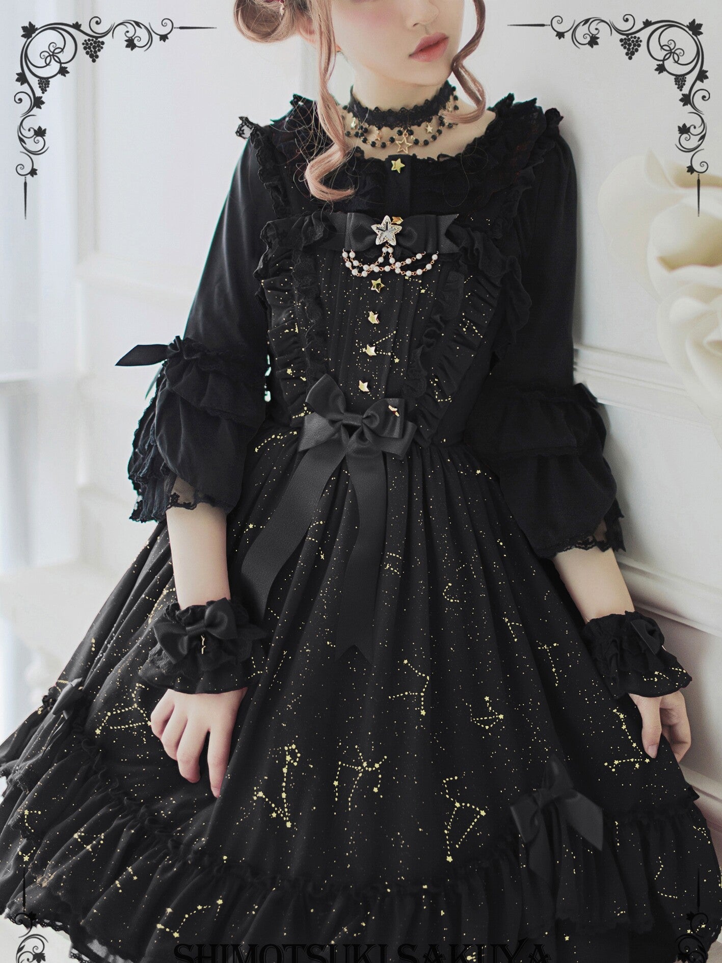 November Sakuya Gothic Constellation Lolita JSK - LolitaEra