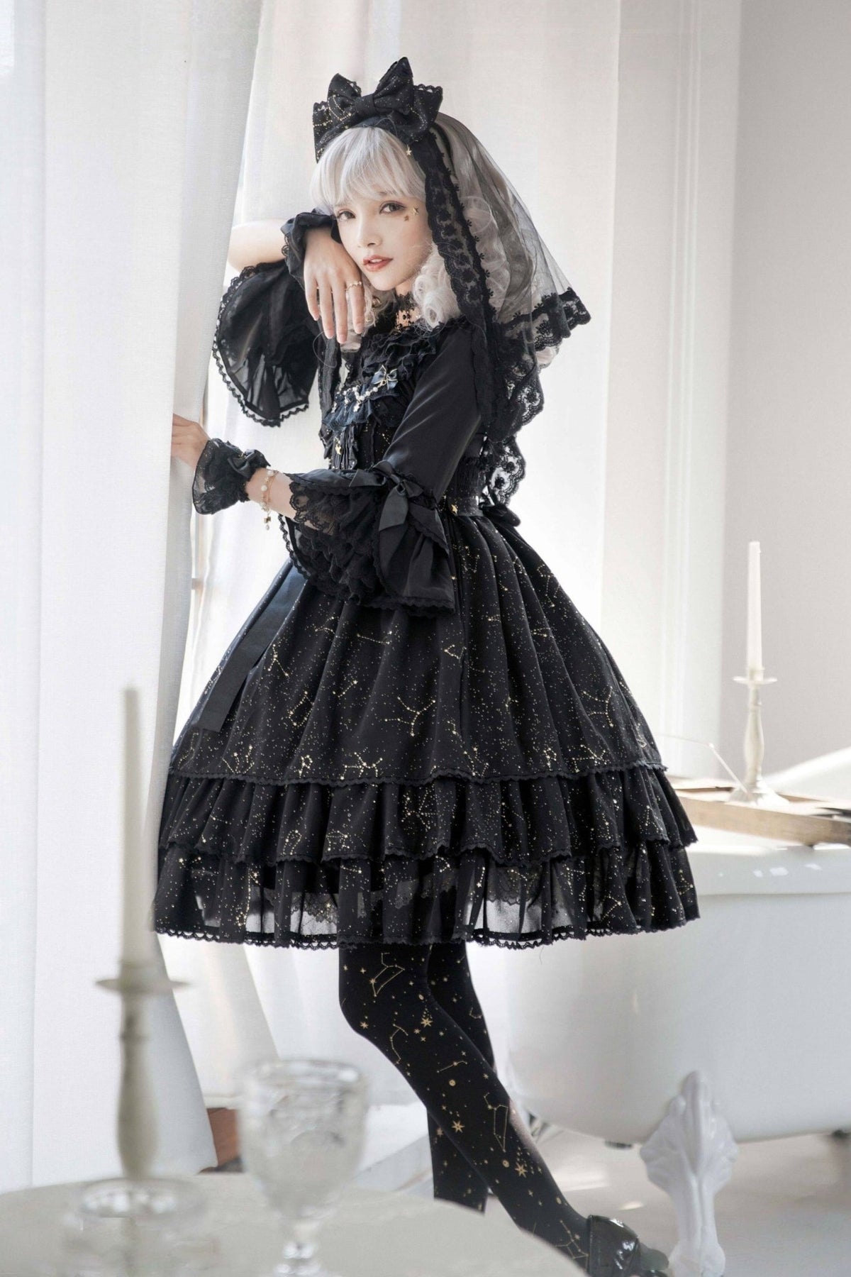 November Sakuya Gothic Constellation Lolita JSK - LolitaEra